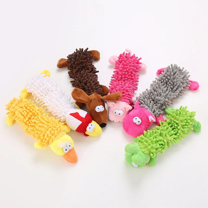 Squeaky Plush Chew Toy β Soft Animal Toy for Small Dogs & Puppies