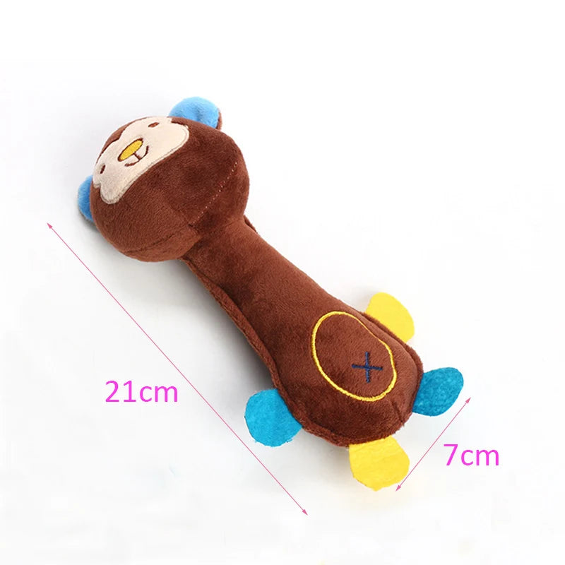 Squeaky Plush Chew Toy β Soft Animal Toy for Small Dogs & Puppies