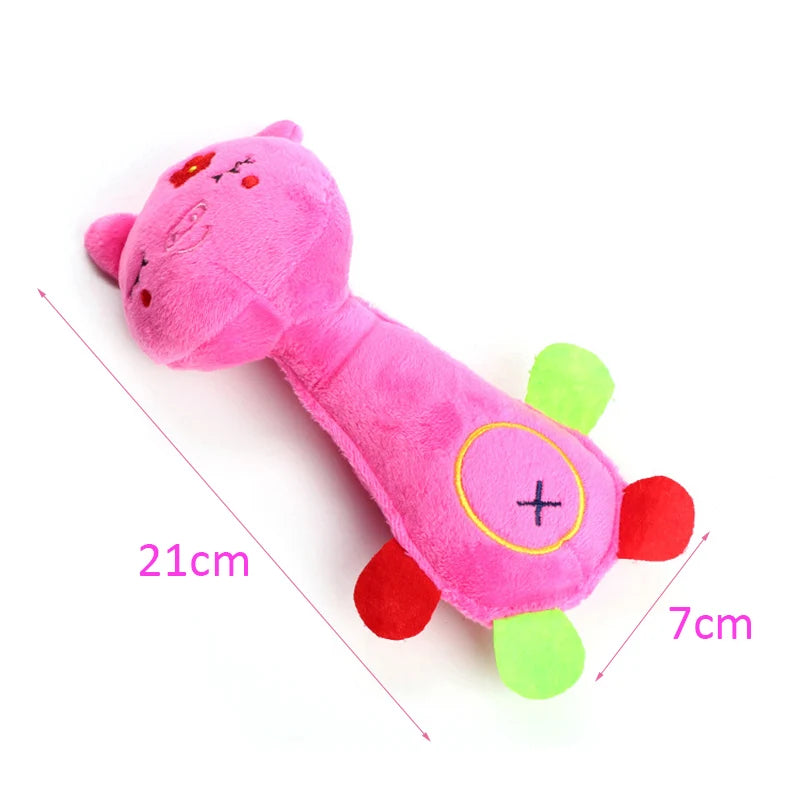 Squeaky Plush Chew Toy β Soft Animal Toy for Small Dogs & Puppies