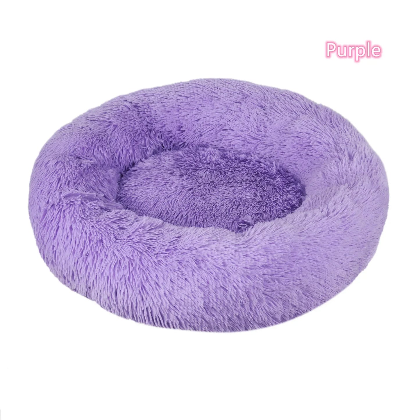 Ultra-Soft Plush Donut Cat Bed β Calming, Washable & Cozy for Deep Sleep