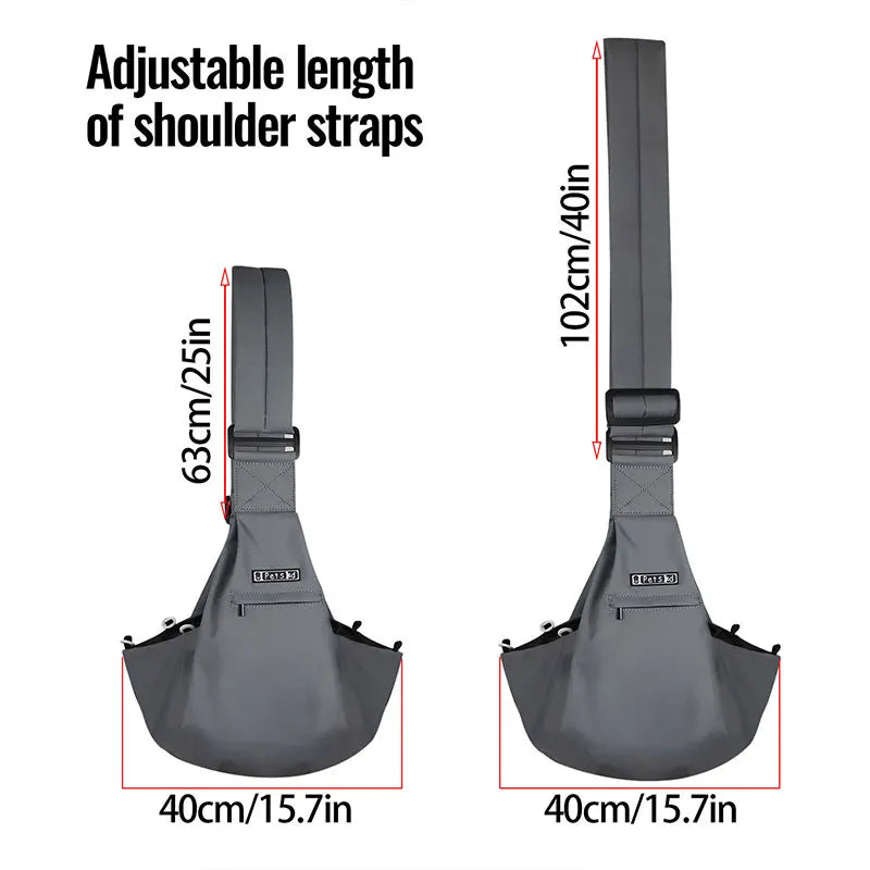 Premium Pet Sling Carrier Bag – Breathable, Secure & Stylish for Small Dogs & Cats (Up to 5kg)Petskd Pet Dog Sling Carrier Bag Outdoor Portable Shoulder Messenger Bag Cat Walking Bag for Puppy Kitten Nylon Pets Handbag