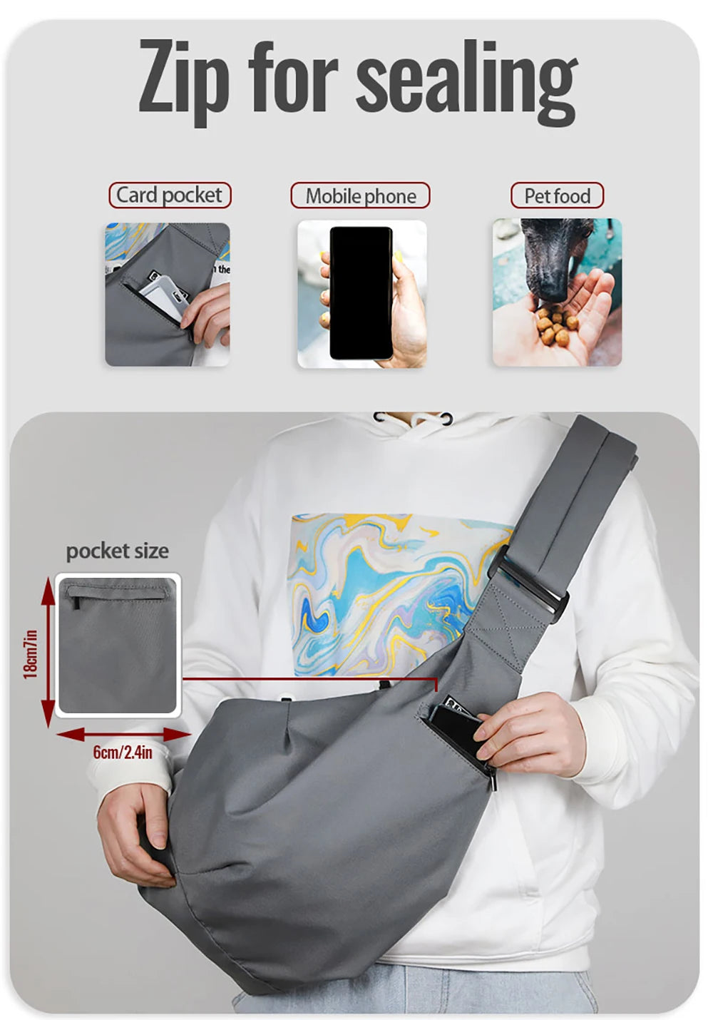 Premium Pet Sling Carrier Bag – Breathable, Secure & Stylish for Small Dogs & Cats (Up to 5kg)Petskd Pet Dog Sling Carrier Bag Outdoor Portable Shoulder Messenger Bag Cat Walking Bag for Puppy Kitten Nylon Pets Handbag