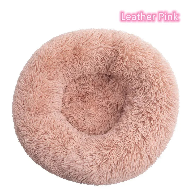 Ultra-Soft Plush Donut Cat Bed β Calming, Washable & Cozy for Deep Sleep