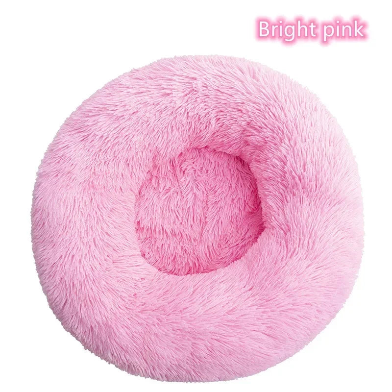 Ultra-Soft Plush Donut Cat Bed β Calming, Washable & Cozy for Deep Sleep