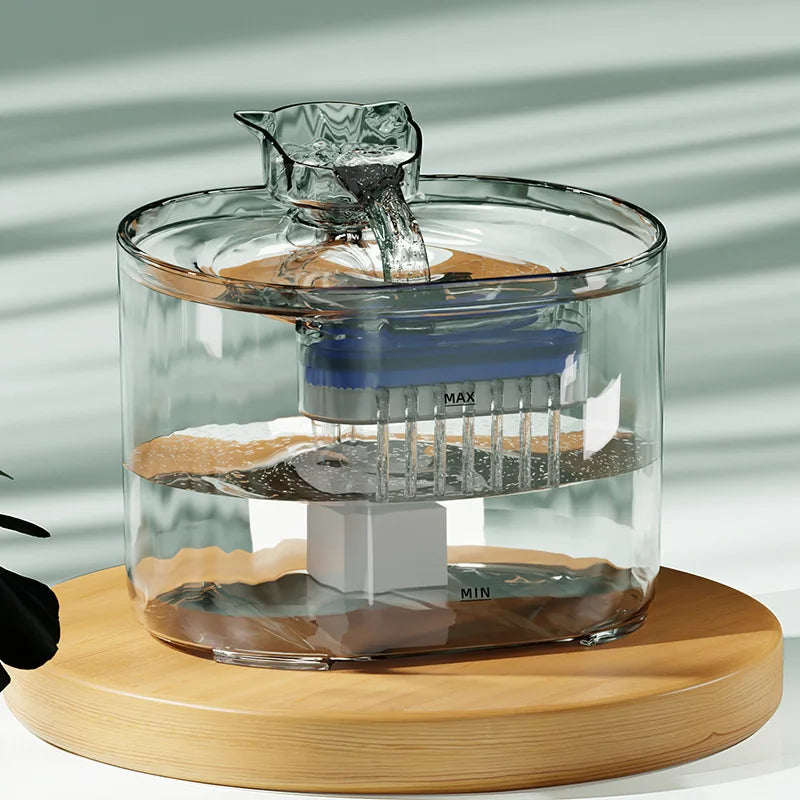 Automatic Pet Water Fountain – USB Electric Dispenser with Charcoal Filters for Cats & Small Dogs (2.2L)