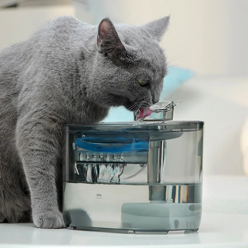Automatic Pet Water Fountain – USB Electric Dispenser with Charcoal Filters for Cats & Small Dogs (2.2L)