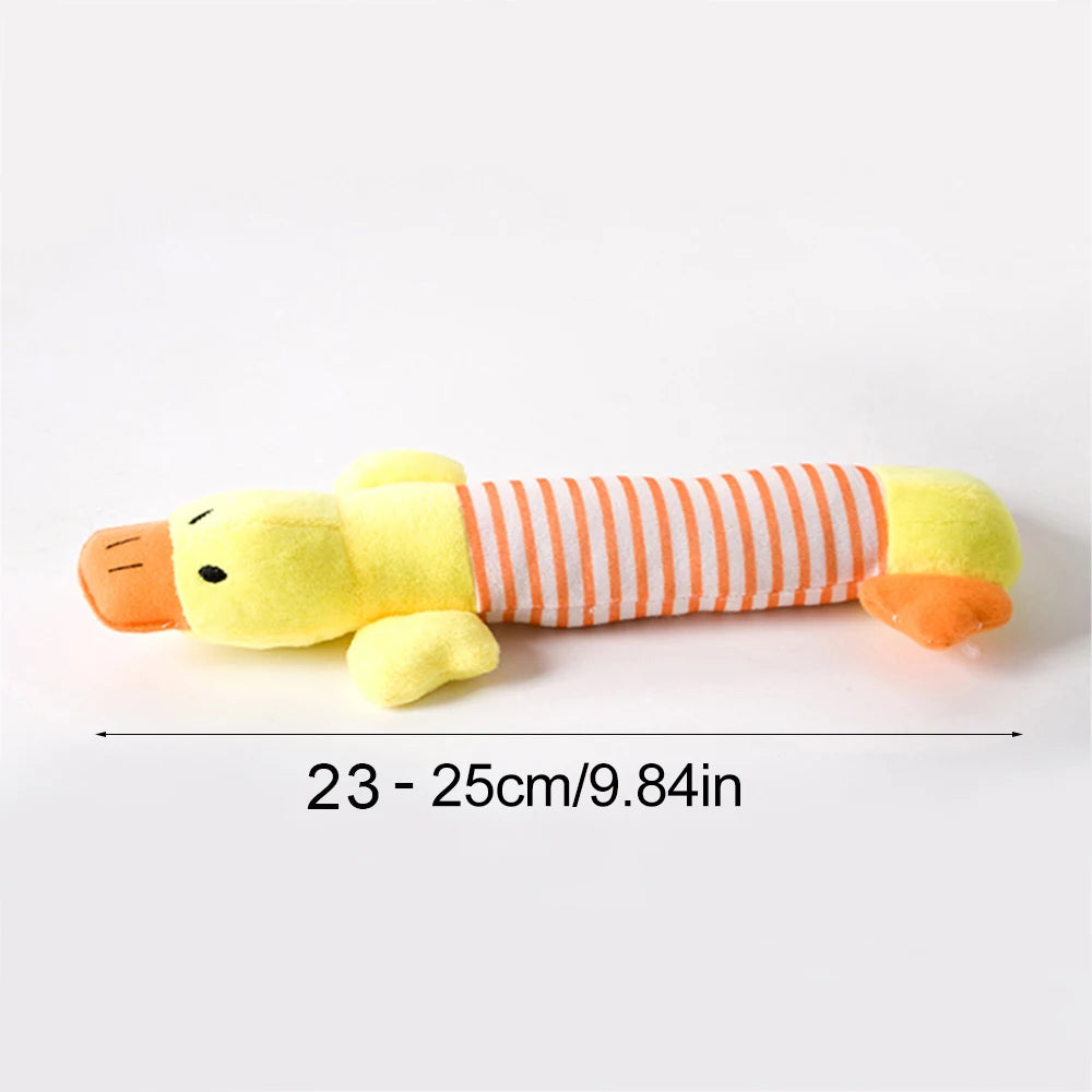 Stuffing-Free Squeaky Animal Dog Toy – Raccoon, Squirrel, Fox & More!