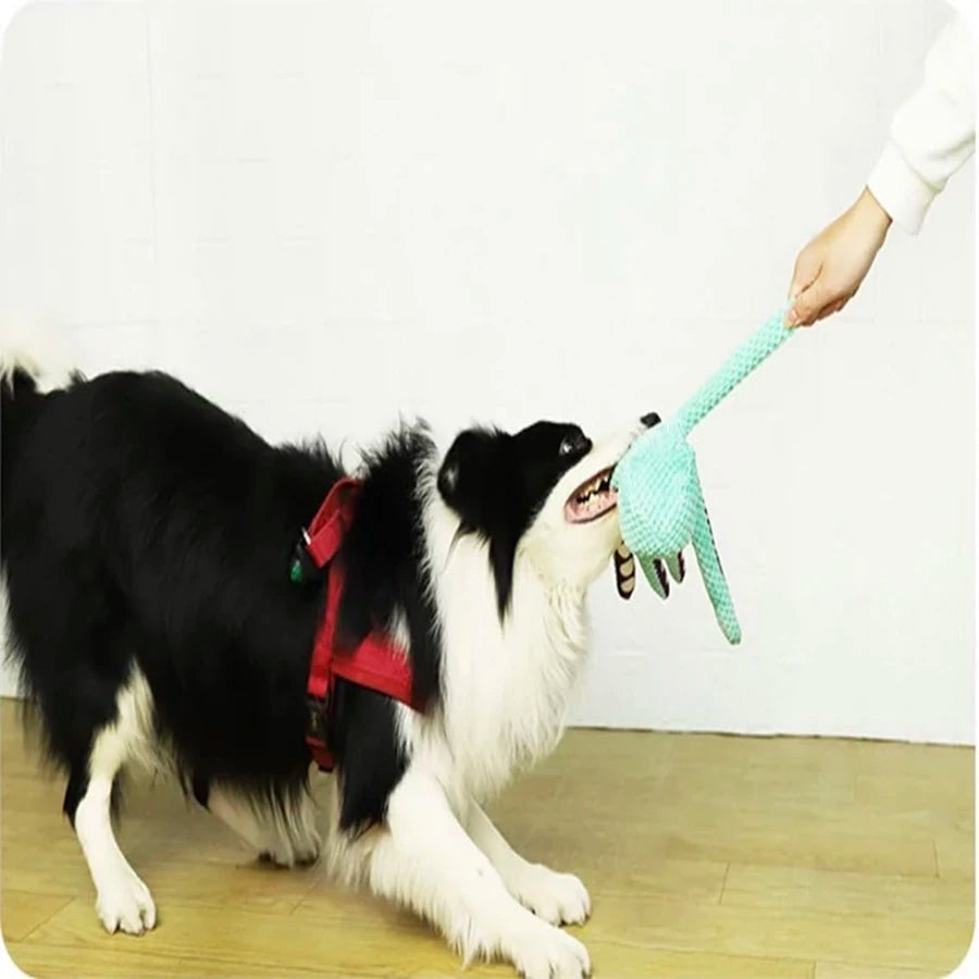 Plush Octopus Squeaky Dog Toy – Soft, Sound-Making Boredom Buster for Big & Small Dogs
