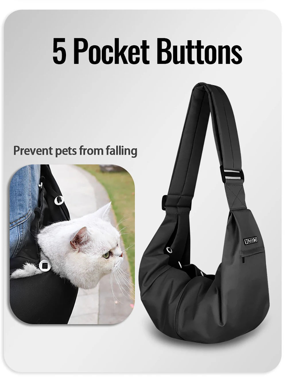 Premium Pet Sling Carrier Bag – Breathable, Secure & Stylish for Small Dogs & Cats (Up to 5kg)Petskd Pet Dog Sling Carrier Bag Outdoor Portable Shoulder Messenger Bag Cat Walking Bag for Puppy Kitten Nylon Pets Handbag