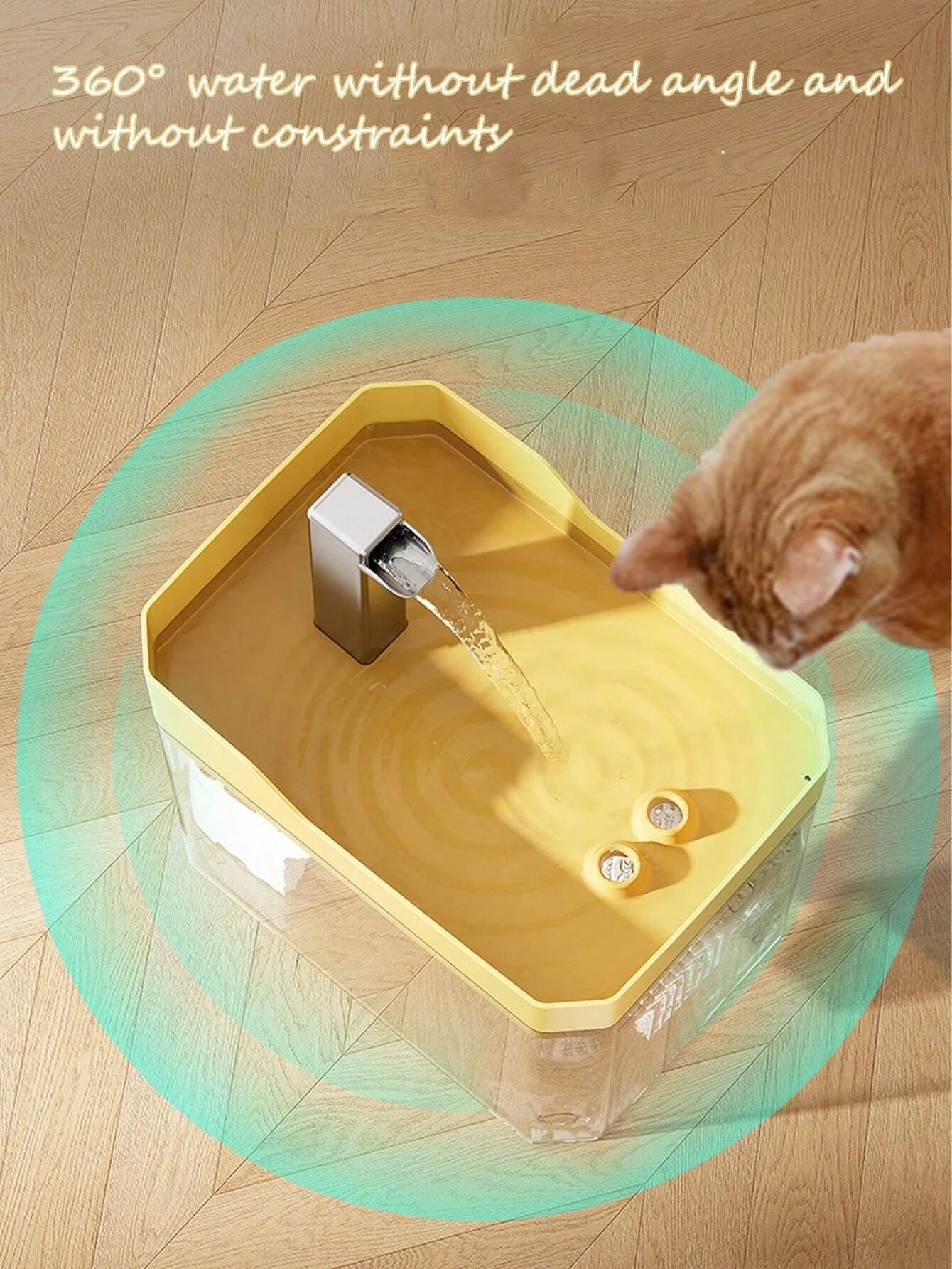 Automatic Cat Water Fountain – USB Powered with 1.5L Tank, Anti-Dry Pump & 3-Mode Filtering System