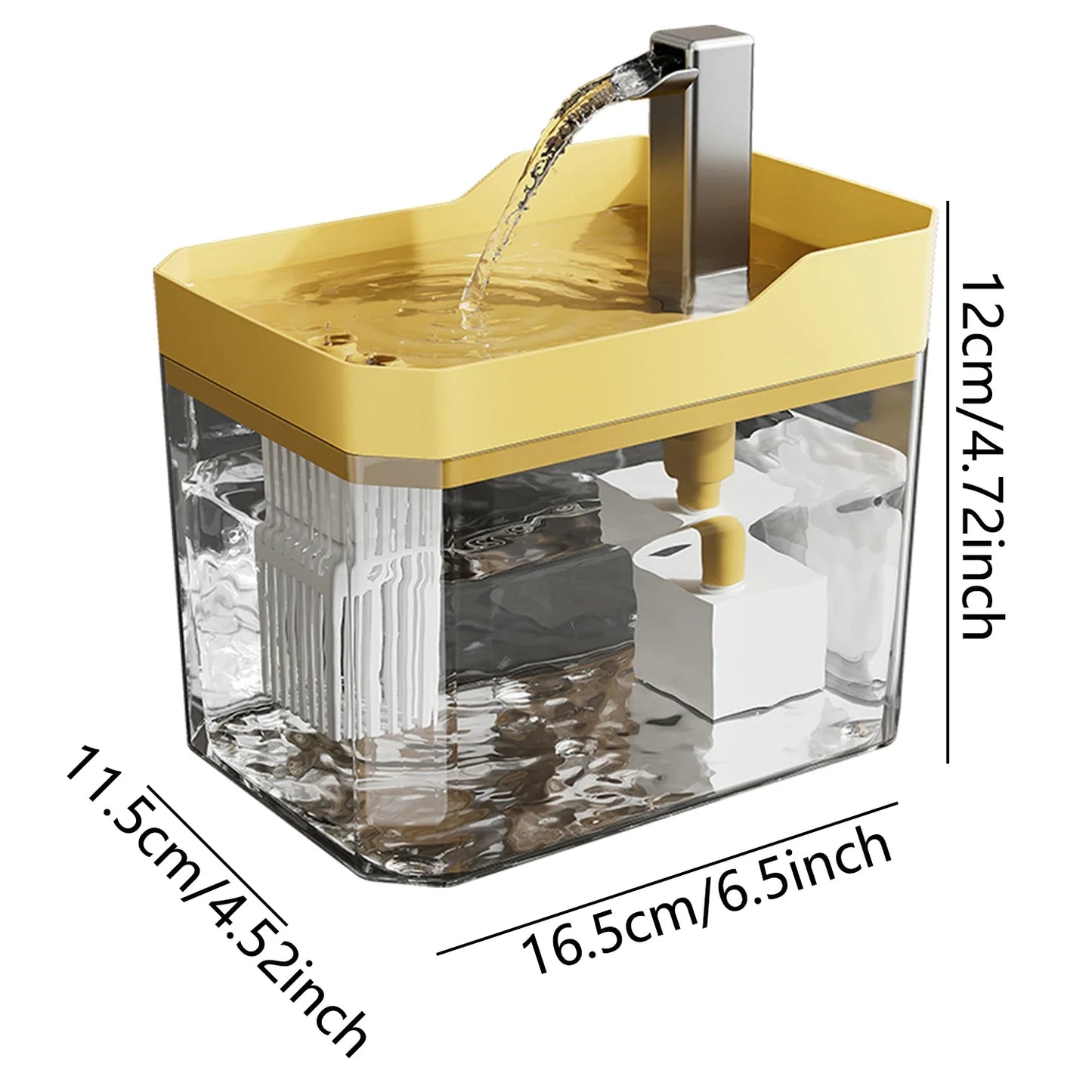 Automatic Cat Water Fountain – USB Powered with 1.5L Tank, Anti-Dry Pump & 3-Mode Filtering System