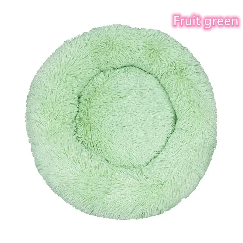 Ultra-Soft Plush Donut Cat Bed β Calming, Washable & Cozy for Deep Sleep
