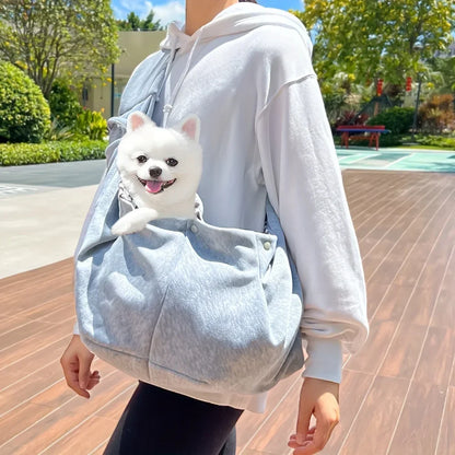 Escape-Proof Pet Sling Carrier – Hands-Free Travel Bag for Small Dogs & Cats (Up to 16lbs)