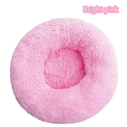 Ultra-Soft Plush Donut Cat Bed – Calming, Washable & Cozy for Deep Sleep