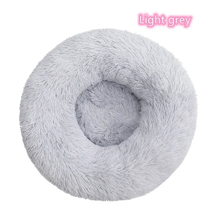 Ultra-Soft Plush Donut Cat Bed – Calming, Washable & Cozy for Deep Sleep
