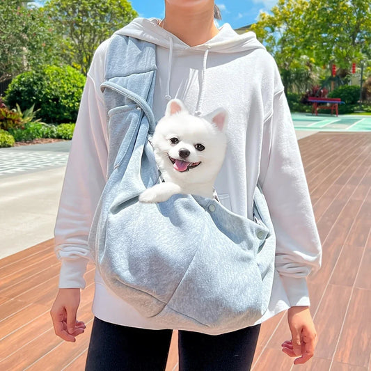 Escape-Proof Pet Sling Carrier – Hands-Free Travel Bag for Small Dogs & Cats (Up to 16lbs)